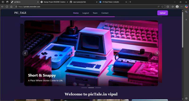 PicTale Homepage